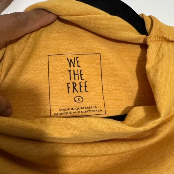 New We The Free Yellow Turtleneck Top Size S - Picture 5 of 10